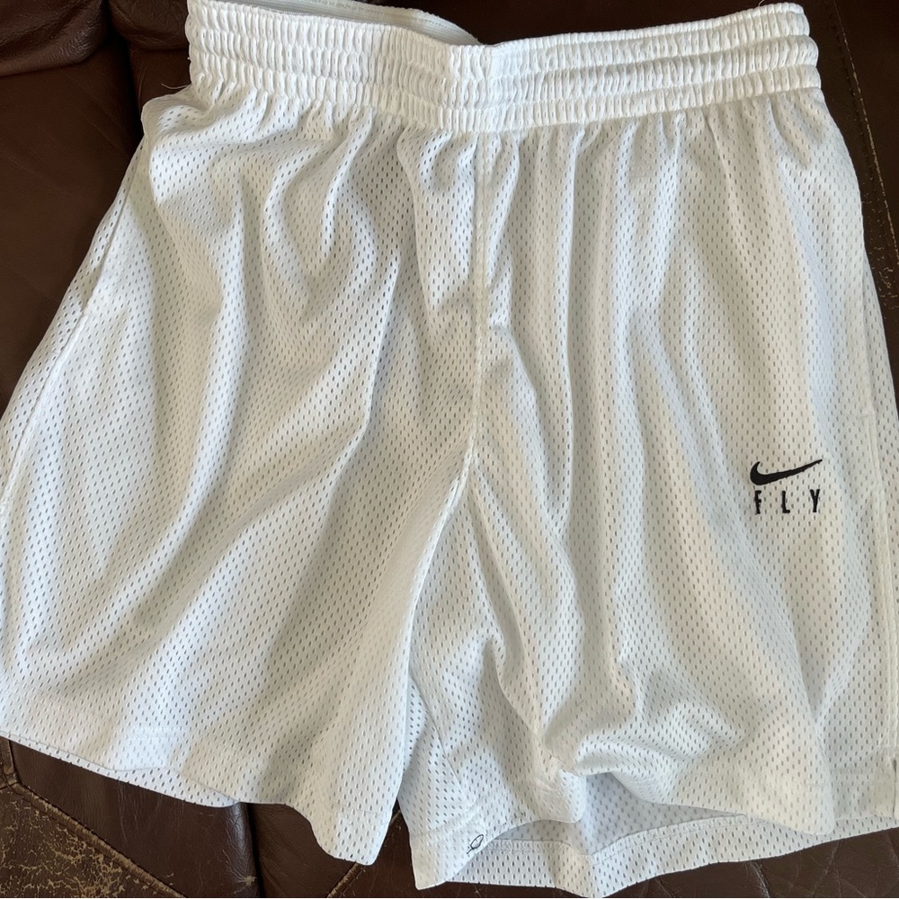 Nike Dri-FIT White Athletic Shorts